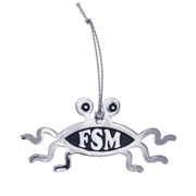 Flying Spaghetti Monster Hanging Ornaments | Silver Finish