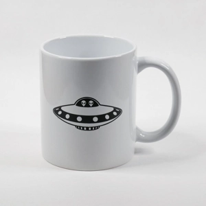 Coffee Mug | Flying Saucer/UFO Imprint, (not P.O.D.)