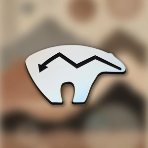 Zuni-inspired Spirit Bear 3D Auto Emblem
