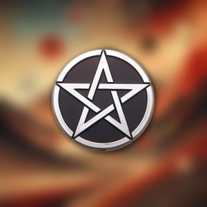 Pentacle Symbol 3D Car Emblem