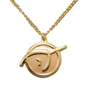 Invisible Pink Unicorn (IPU) Pendant, Bright Gold Finish