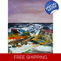 Abstract Blue Seascape 5078