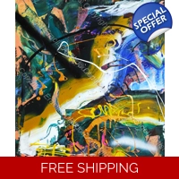 Abstract Expressionism Dont Push Me