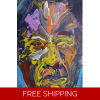 Abstract Expressionist Man 435