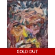 SOLD Abstract Expresstionist Man Face 399