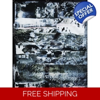 Abstract Fractured Black White Gr..