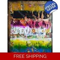 Abstract Fractured Multicoloured ..