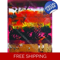 Abstract Fractured Multicoloured ..