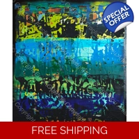 Abstract Fractured Multicoloured ..