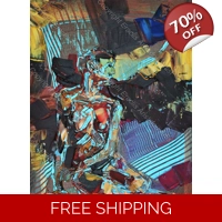 Abstract Iridescent Nude 454 Acry..