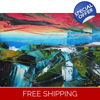 Abstract landscape Fields 780