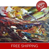 Abstract Landscape Rainbow 132