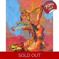 SOLD Abstract Nude 325 Acrylic on..