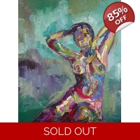 SOLD Abstract Nude Figure 481