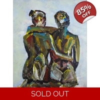 SOLD Abstract Nude Figures 489
