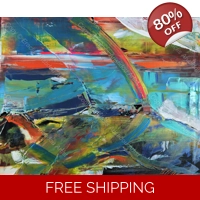 Abstract Rainbow landscape 274