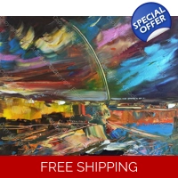 Abstract Rainbow landscape 981