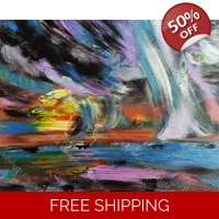 Abstract Rainbow landscape 984