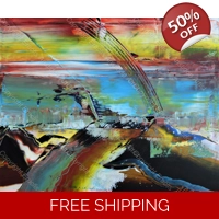 Abstract Rainbow landscape 987