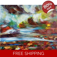 Abstract Rainbow landscape 990