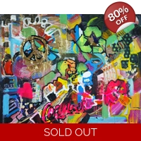 SOLD Abstract Street Art Recycle ..