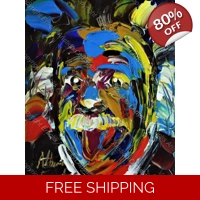 Albert Einstein Abstract Portrait..