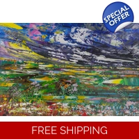 Beautiful colourful abstract lans..