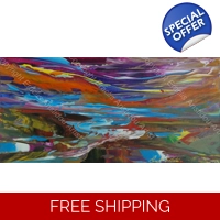 Beautiful colourful abstract seas..