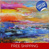 Beautiful colourful abstract seas..