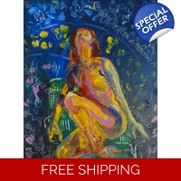 Beautiful colourful figurative nu..