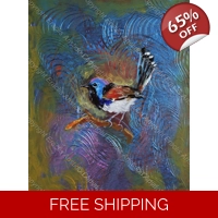 Blue Bird Abstract 159