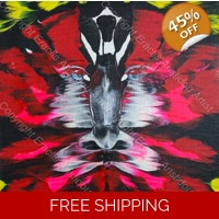 Butterfly Portrait Fiery 293