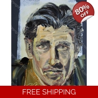 Christian Bale Oil Portrait 198
