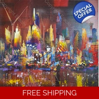 City London Bridge Dramatic Red s..