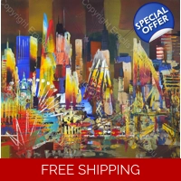 City London Colourful skyline 154