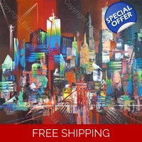 City New York bridge skyline 146