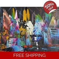 City of London Abstract Painting ..