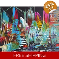 City of London Abstract Painting ..