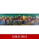 SOLD Colourful city night skyline 4018