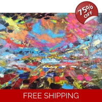 Colourful Abstract landscape 113