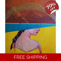 Cowgirl sunny day 536 Acrylic on ..