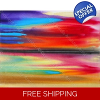 Dramatic Red Sky Seascape 222