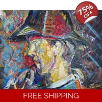 Expresstion Cubist Pipe Portrait ..