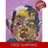 Expresstionist Baby Face Portrait..