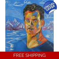 Henry Cavill colourful portrait 941