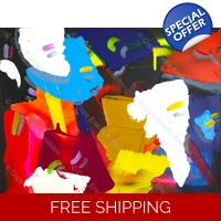 Hypoallergenic Colourful Abstract..