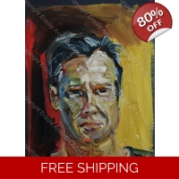 Jim Carrey Oil Portrait 168