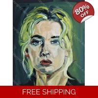 Kate Winslet Oil Portrait 150