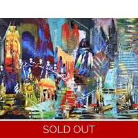 SOLD London City Abstract 095