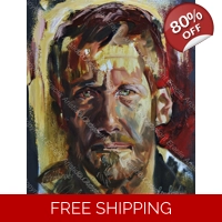 Michael Fassbender Oil Portrait 171